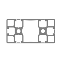 10-4590S4-0-60IN MODULAR SOLUTIONS EXTRUDED PROFILE<br>45MM X 90MM SMOOTH SIDES TEAR AWAY, CUT TO THE LENGTH OF 60 INCH